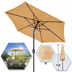 Schirmvarianten für draussen
